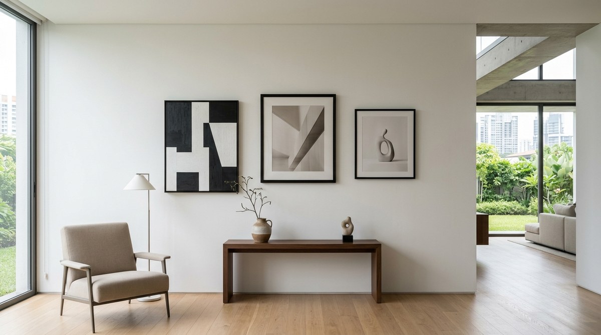 How to Curate a Minimalist Gallery at Home